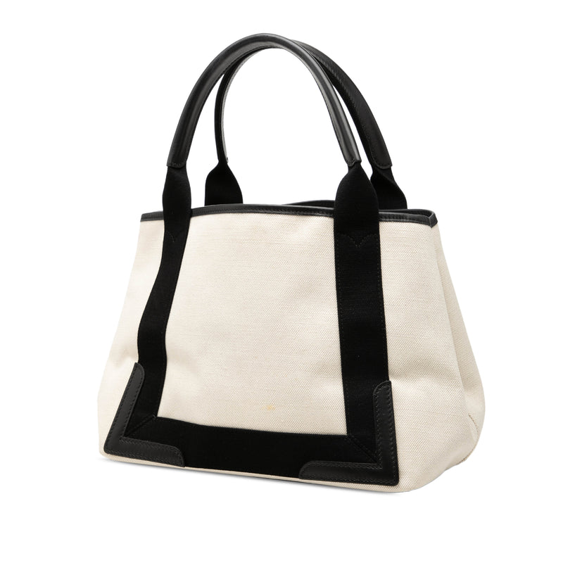 Canvas Navy Cabas Tote S - Image 2