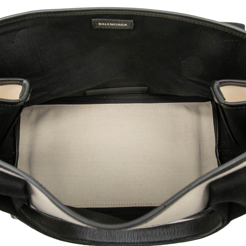 Canvas Navy Cabas Tote S - Image 4