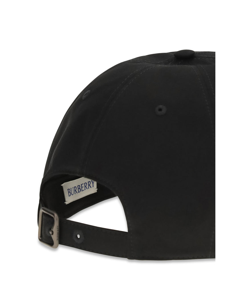 Burberry 8124432 Logo-Embroidered Cotton Baseball Cap — Black Caps