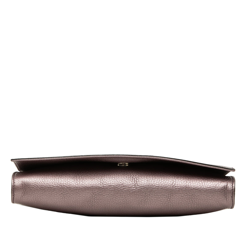 Metallic Calfskin Soho Disco Clutch - Image 3