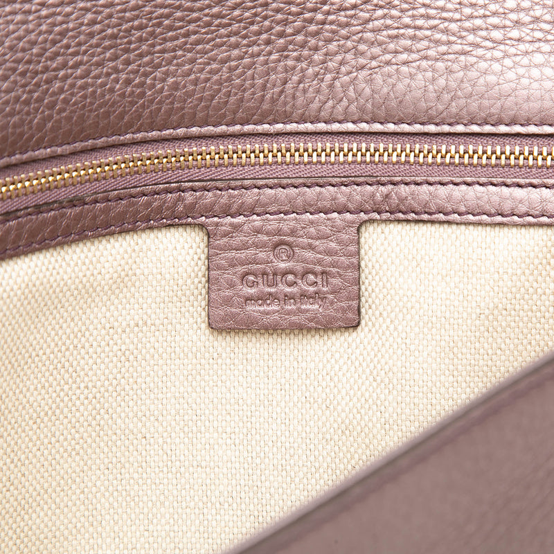 Metallic Calfskin Soho Disco Clutch - Image 5