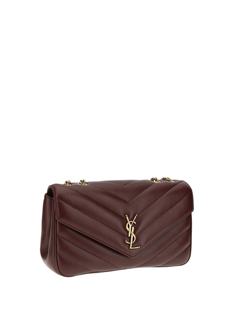 Saint Laurent Shoulder Bag — Brown Lambskin