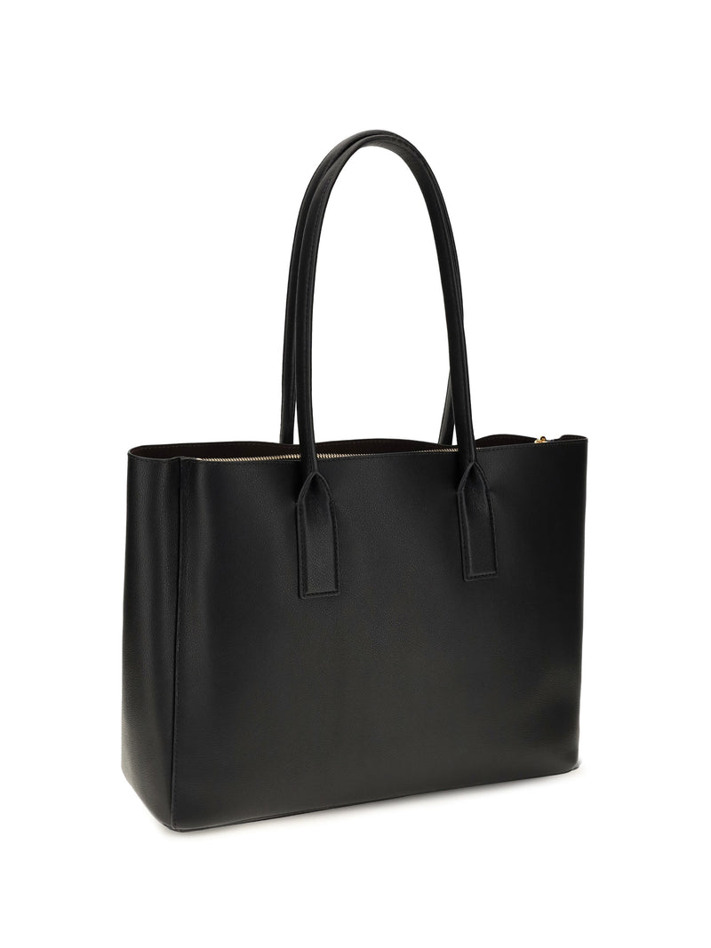 Marc Jacobs Tote Bag — Black Calf Leather Bos Taurus