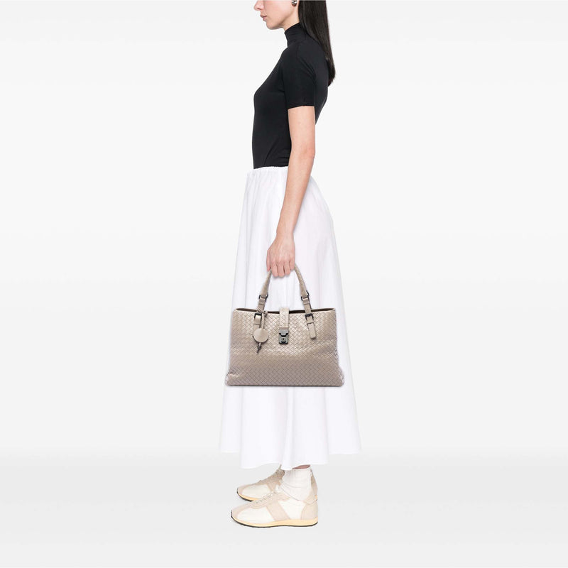 Medium Nappa Intrecciato Roma Tote - Image 6