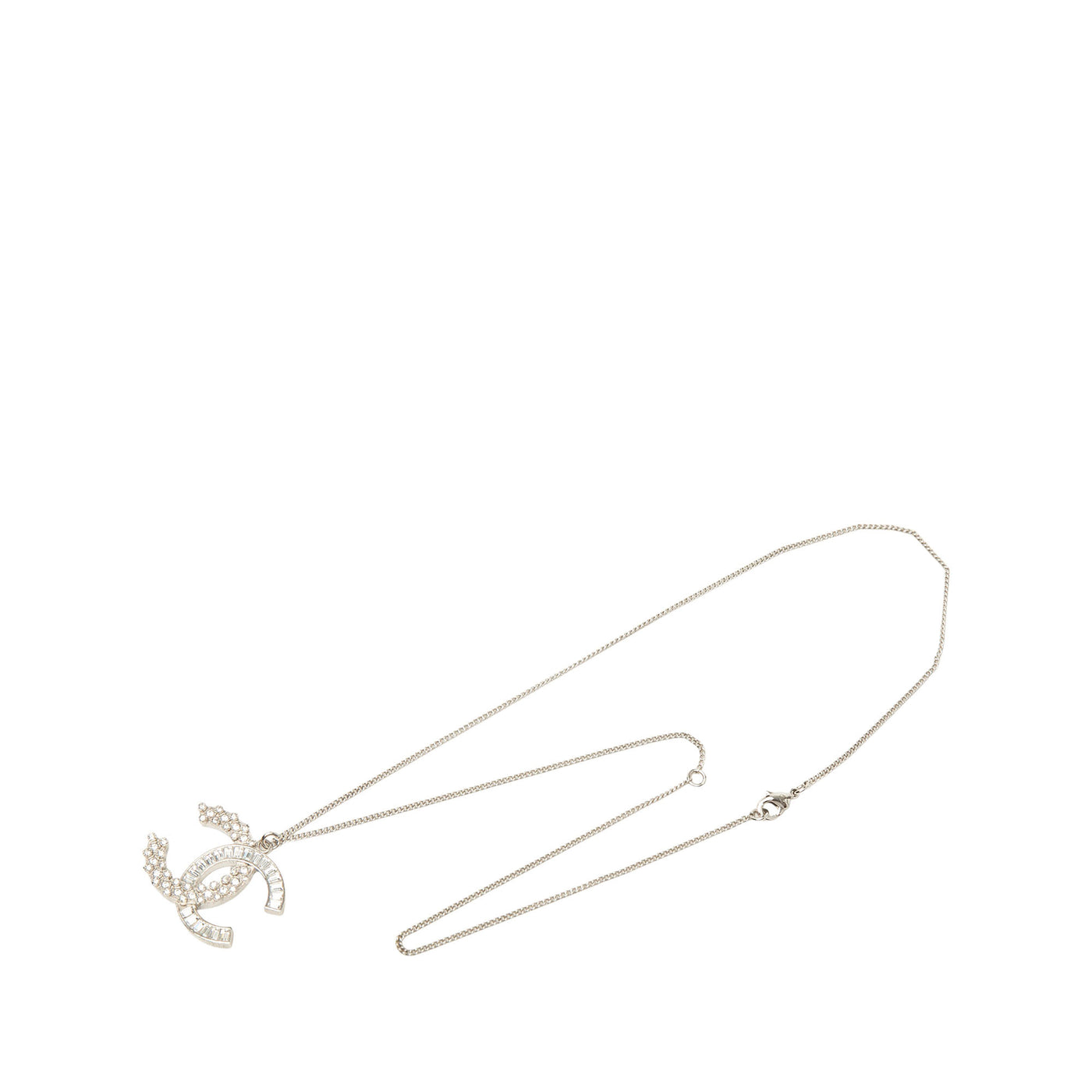 CC Brass and Strass Pendant Necklace - Image 1