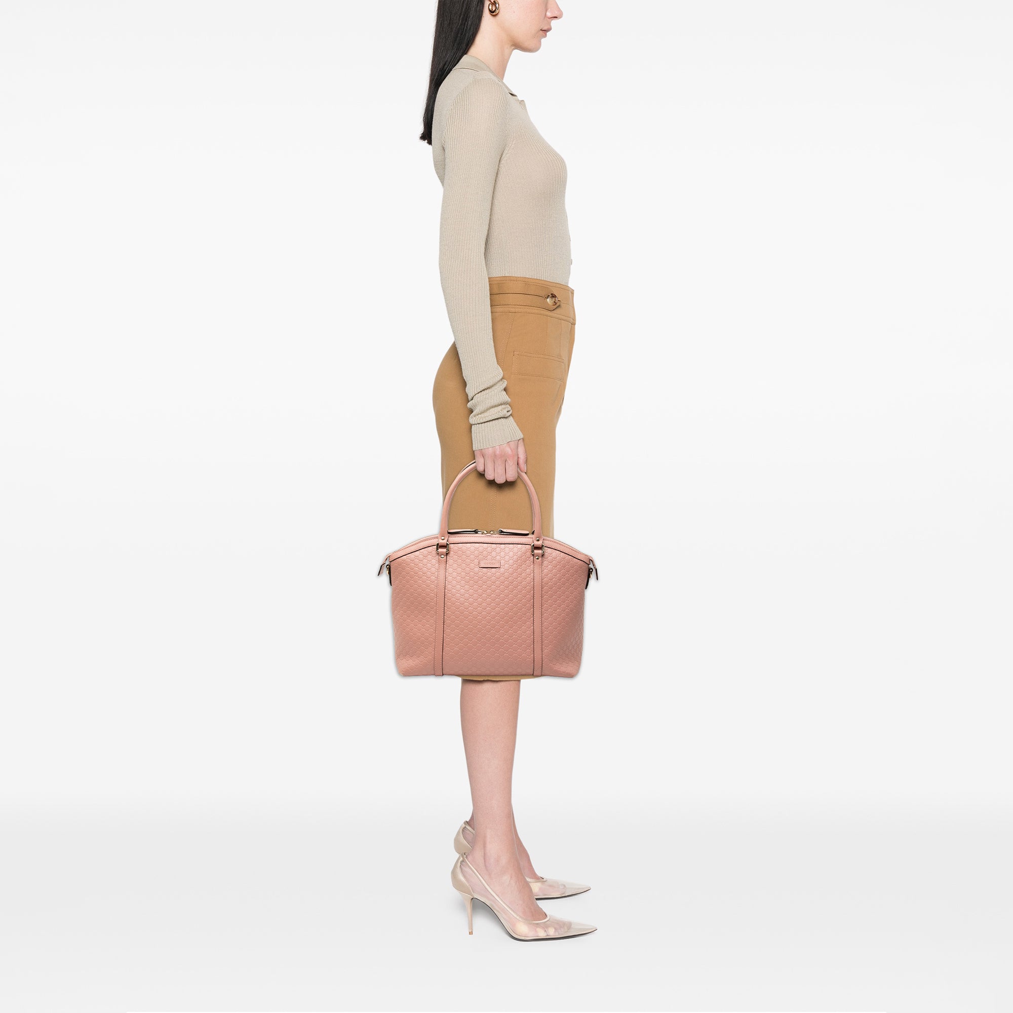Large Microguccissima Dome Satchel - Image 7