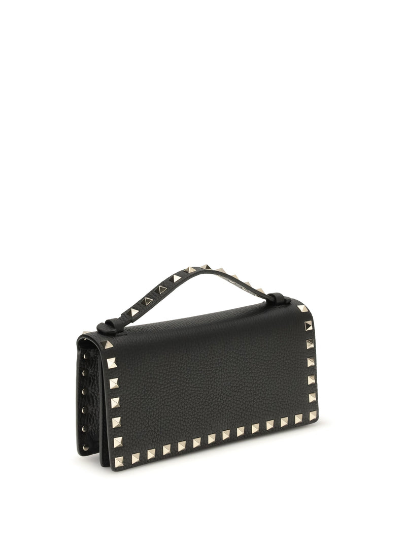 Valentino Garavani Wallet — Black Calf Leather Bos Taurus