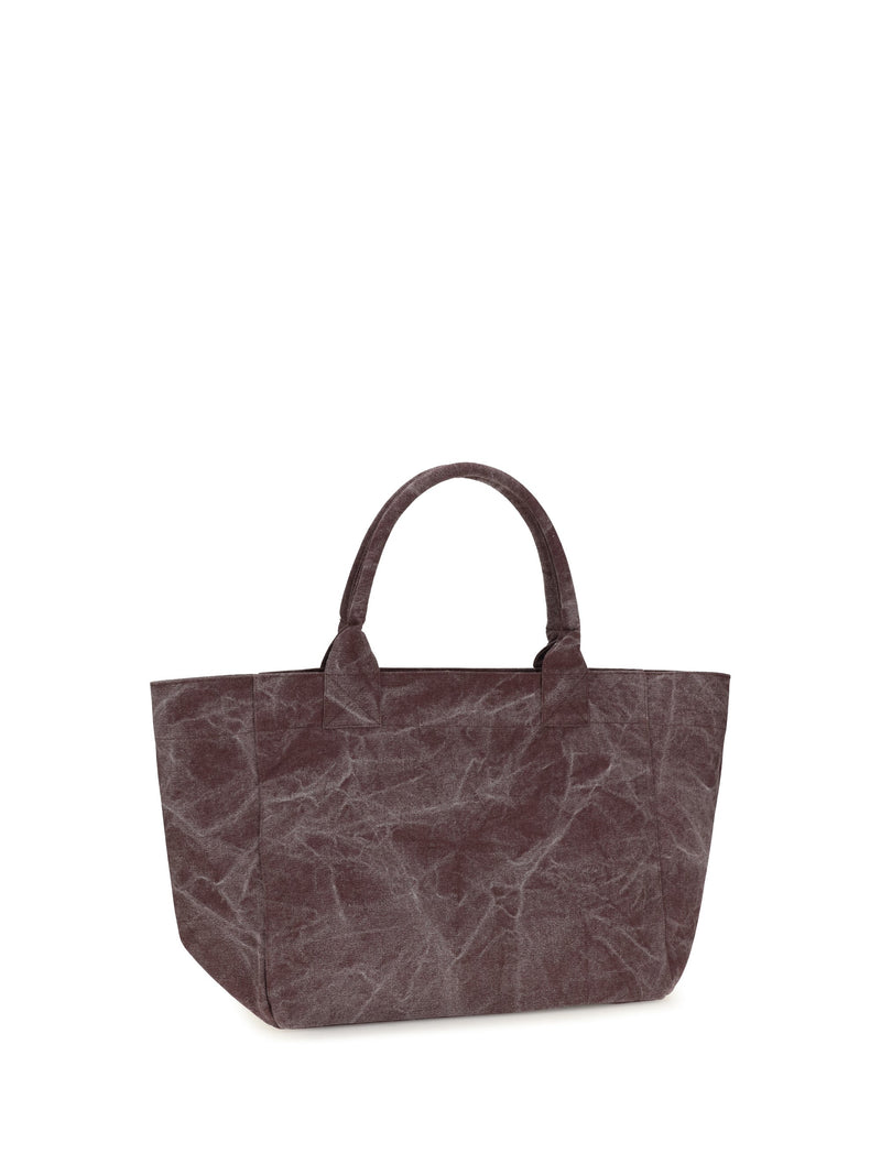Ganni Tote Bag — Brown Cotton