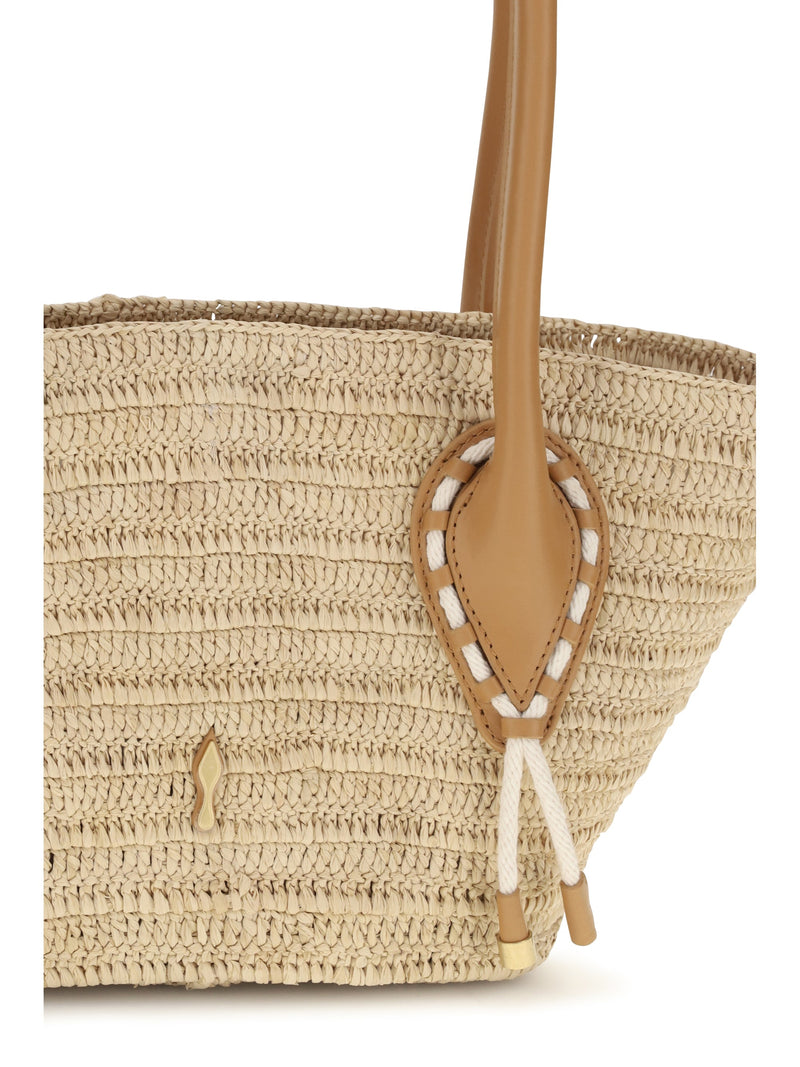 Christian Louboutin Shoulder Bag — Beige Raffia
