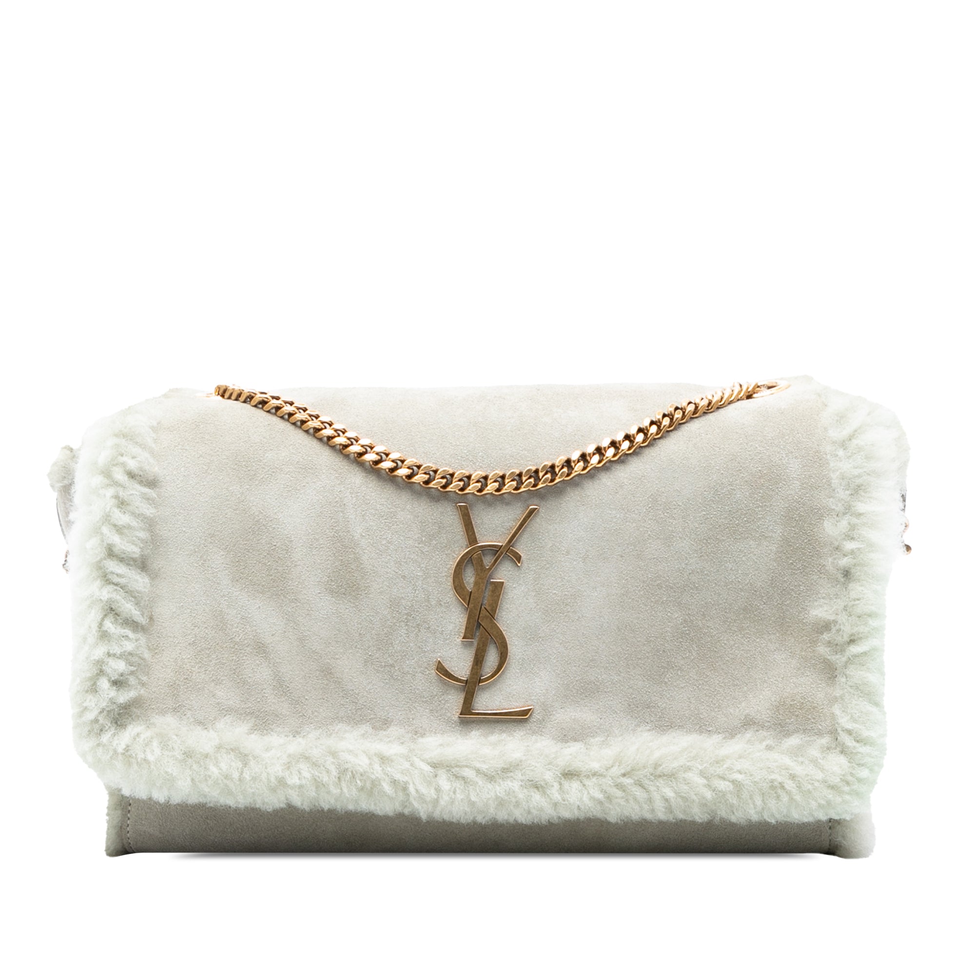 Medium Shearling Monogram Kate Reversible Shoulder Bag - Image 1