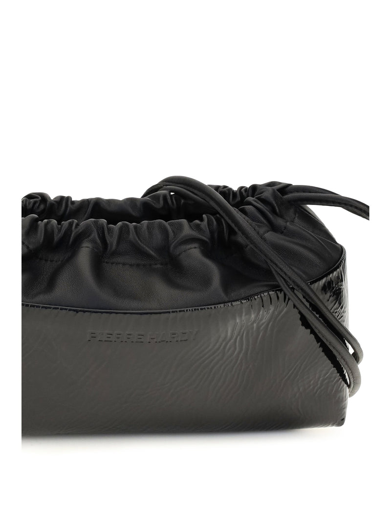 Pierre Hardy Twin Clutch — Black Calf Leather (bos Taurus)