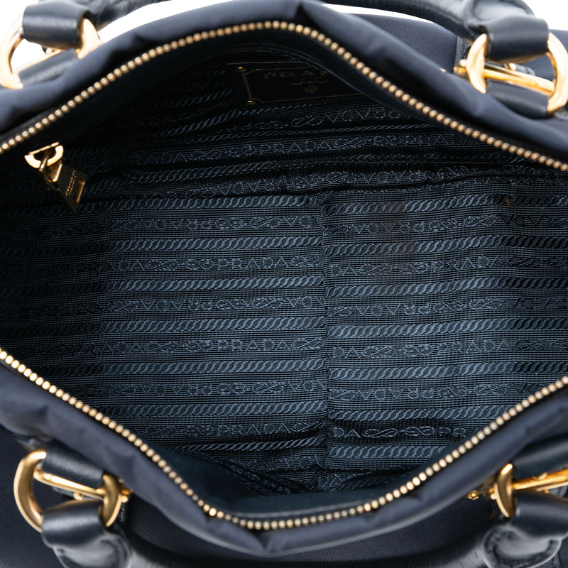 Soft Calf Trimmed Tessuto Satchel - Image 4