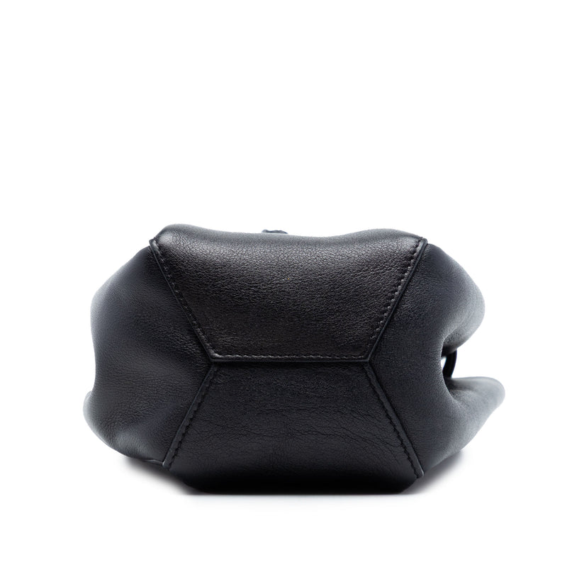 Mini Leather Monogram Embellished Bourse Bucket Bag - Image 3