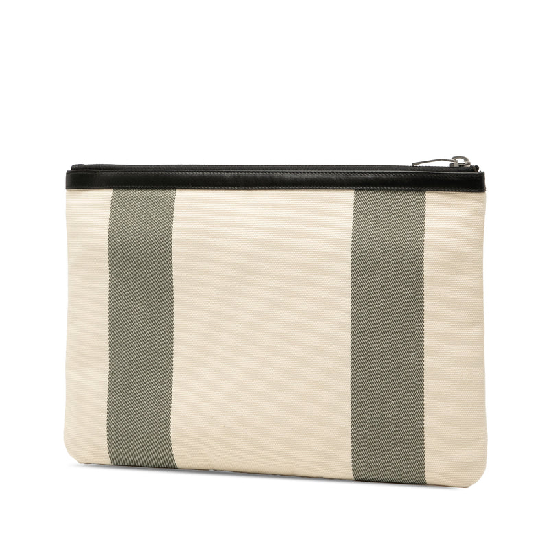 Canvas Beach Zip Clutch - Image 2