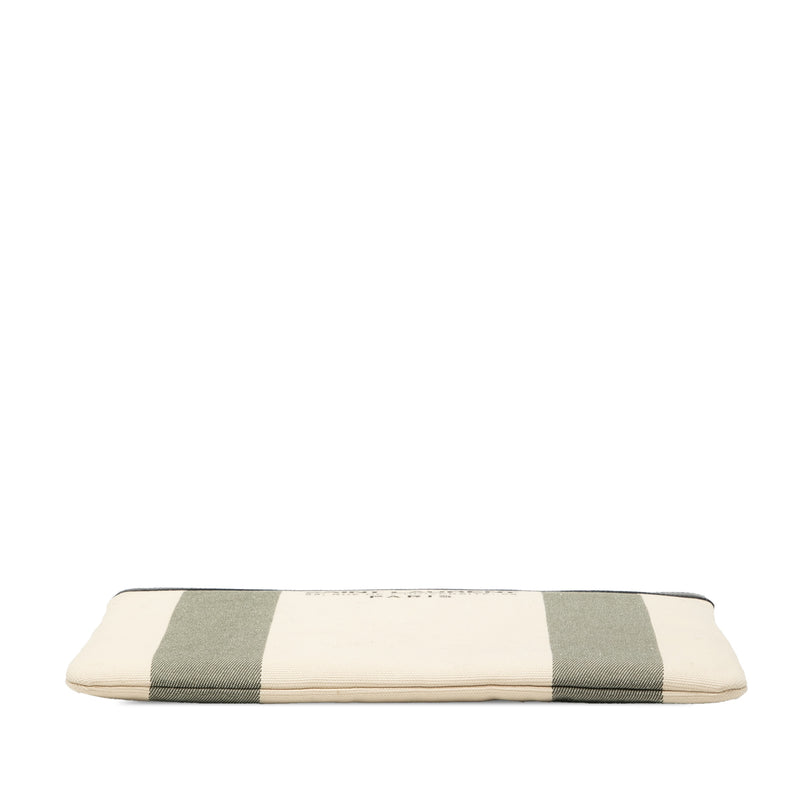 Canvas Beach Zip Clutch - Image 3