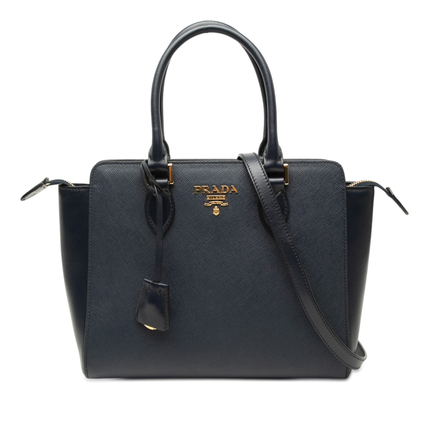 Soft Calf Trimmed Saffiano Lux Open Convertible Tote - Image 1