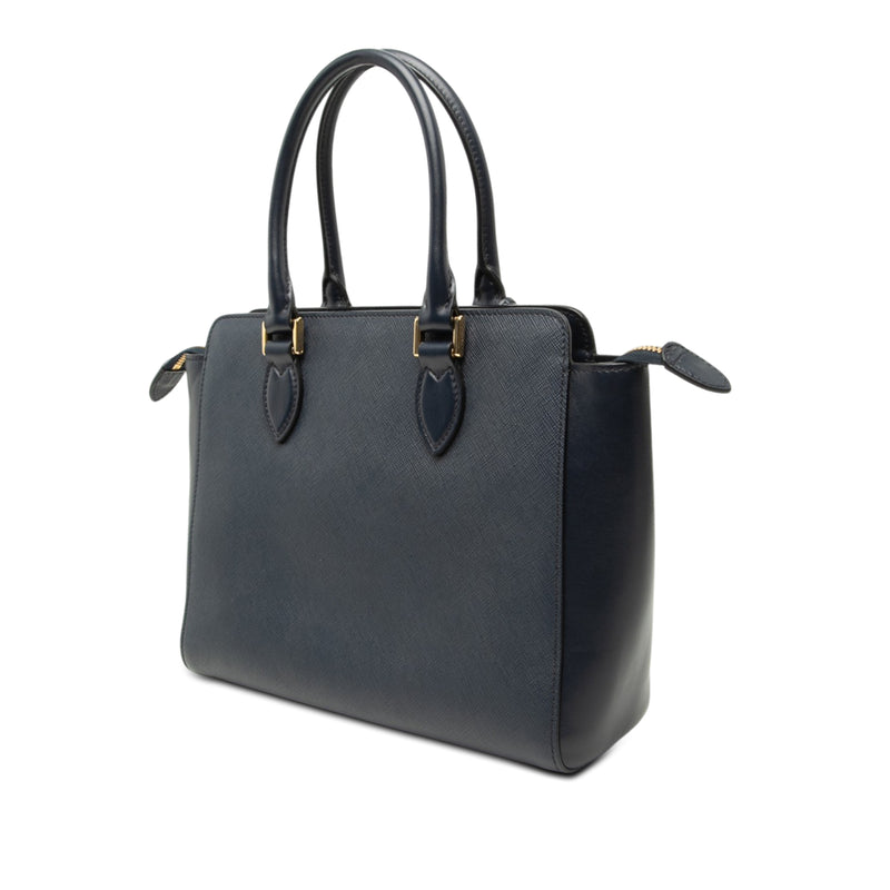 Soft Calf Trimmed Saffiano Lux Open Convertible Tote - Image 2