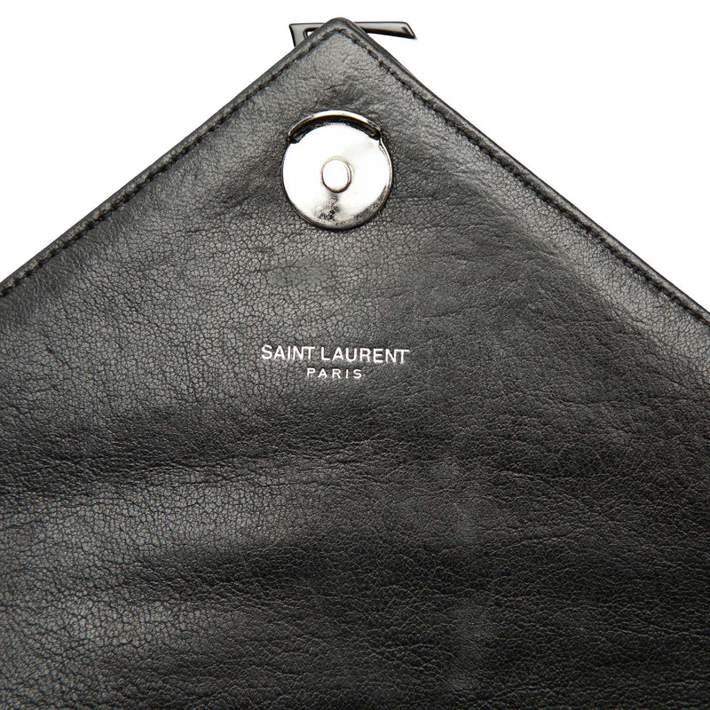 Medium Chevron Sheepskin  Monogram Monochrome College Bag - Image 5