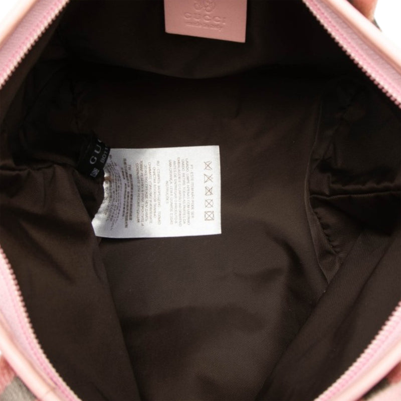 Childrens Mini GG Canvas Web Handbag - Image 4