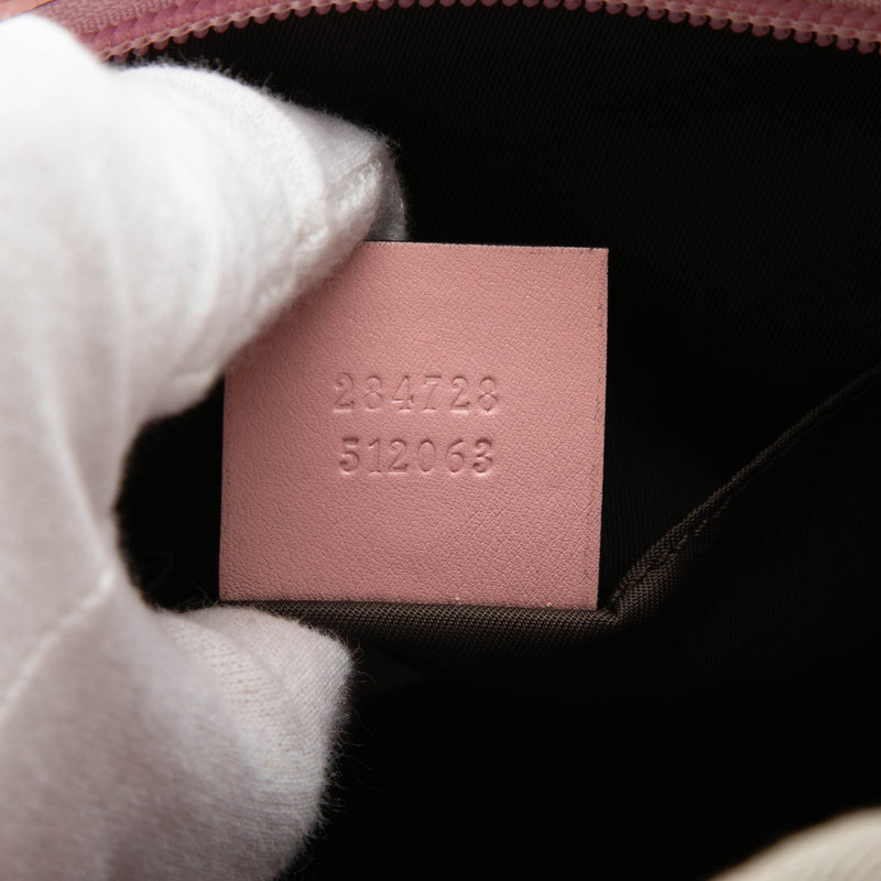 Childrens Mini GG Canvas Web Handbag - Image 6