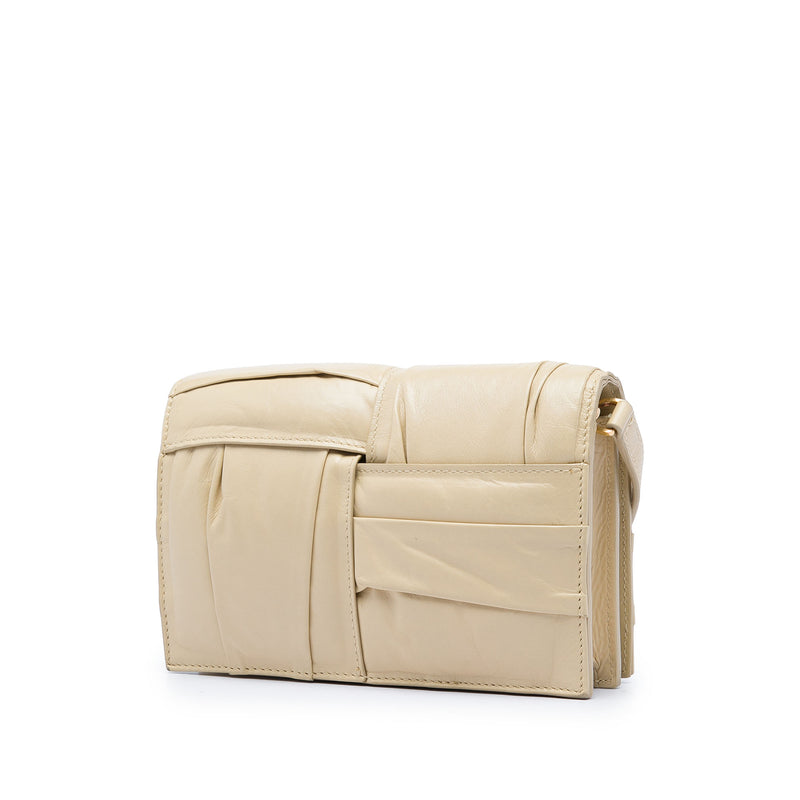 Mini Calfskin Intrecciato Pleated Cassette Crossbody - Image 2