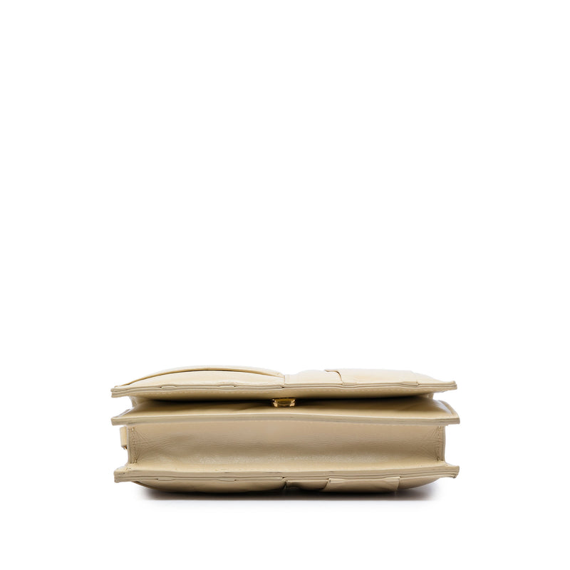Mini Calfskin Intrecciato Pleated Cassette Crossbody - Image 3