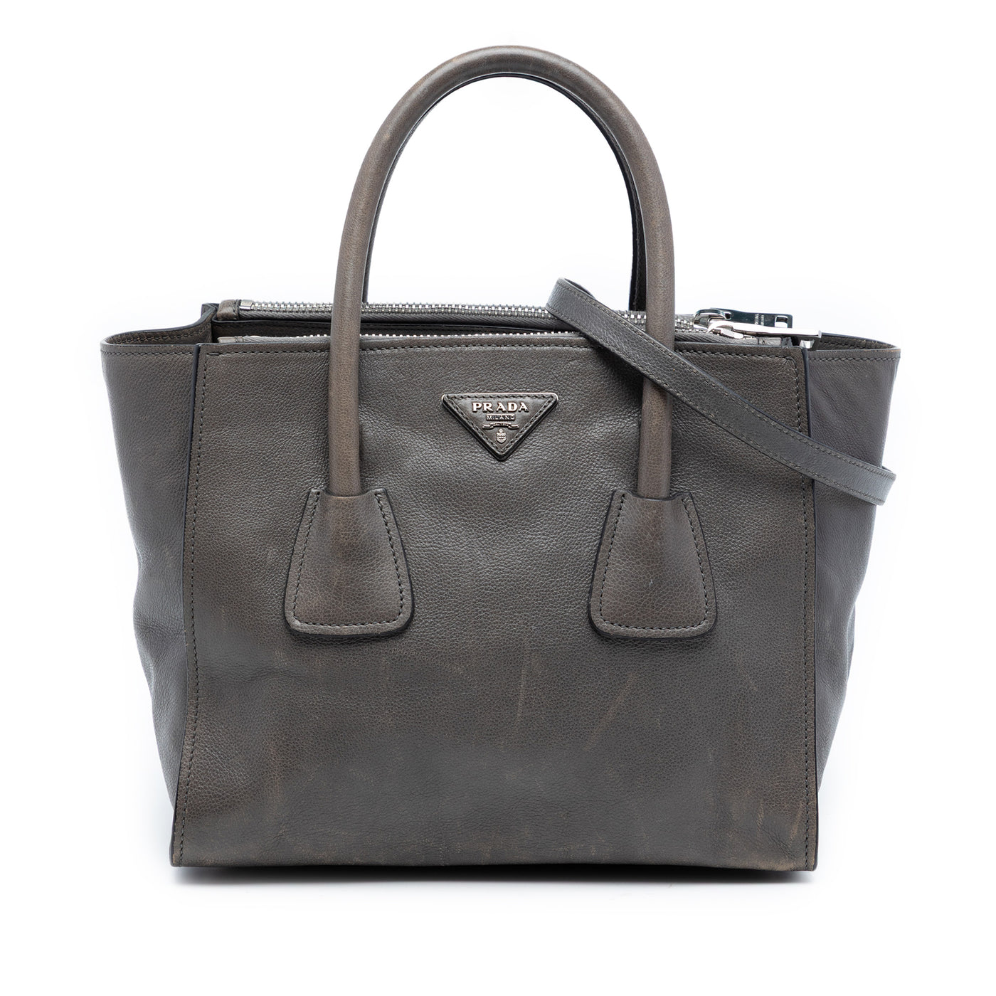 Small Glace Calf Twin Pocket Satchel - Image 1