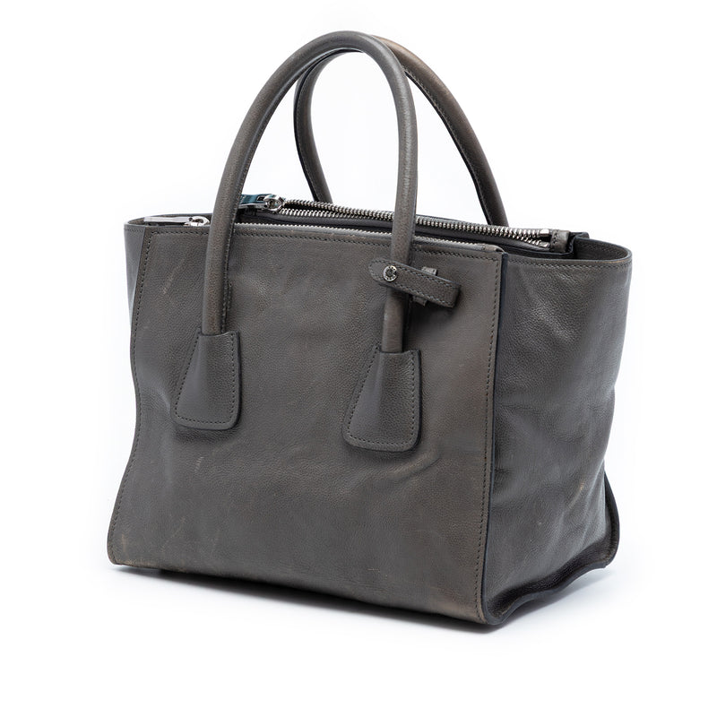 Small Glace Calf Twin Pocket Satchel - Image 2