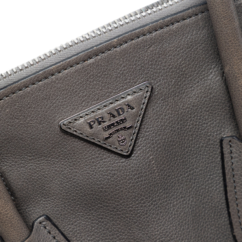 Small Glace Calf Twin Pocket Satchel - Image 5