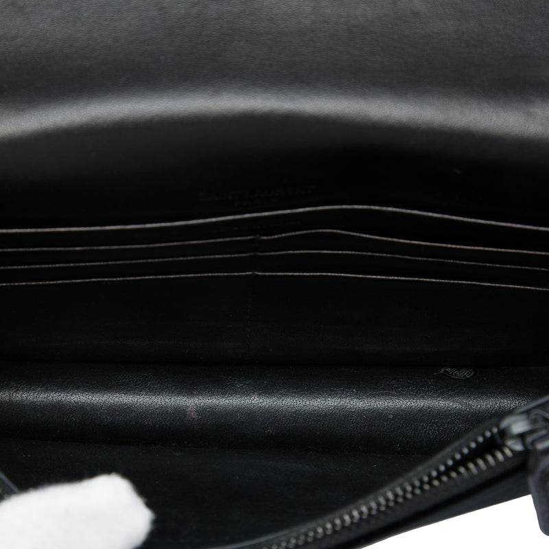 Velvet Crystal Monogram Kate Tassel Wallet on Chain - Image 4