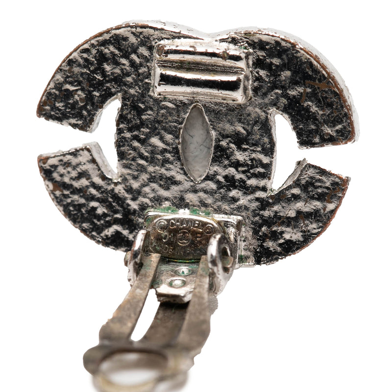 CC Brass and Strass Clip On Earrings - Image 3