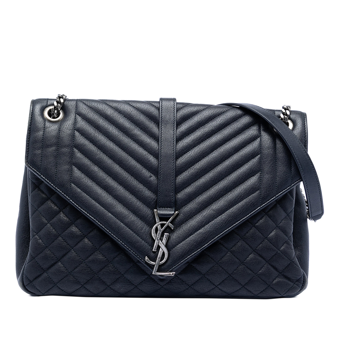 Large Triquilt Sheepskin Monogram College Bag - Image 1