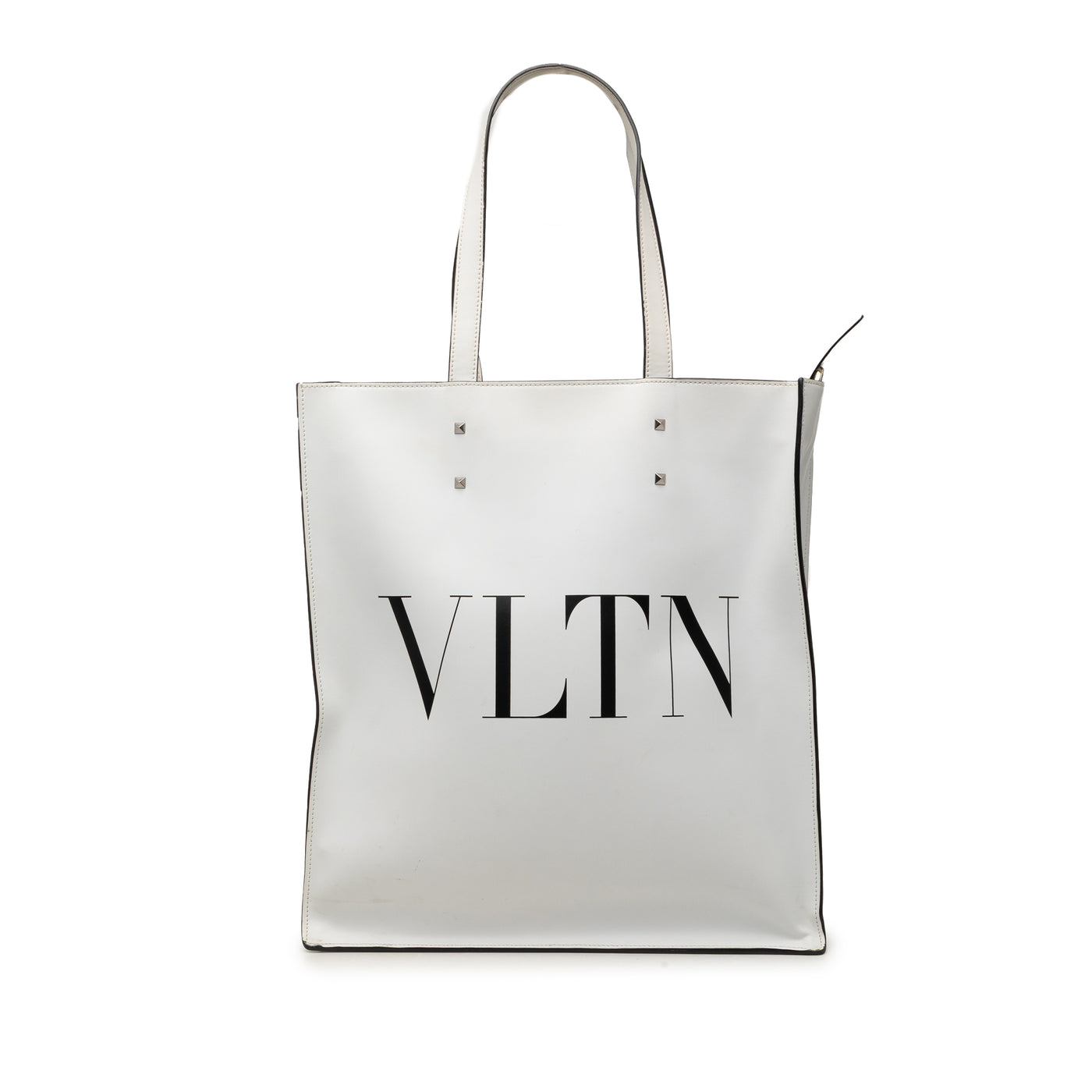 Leather Rockstud VLTN Satchel - Image 1