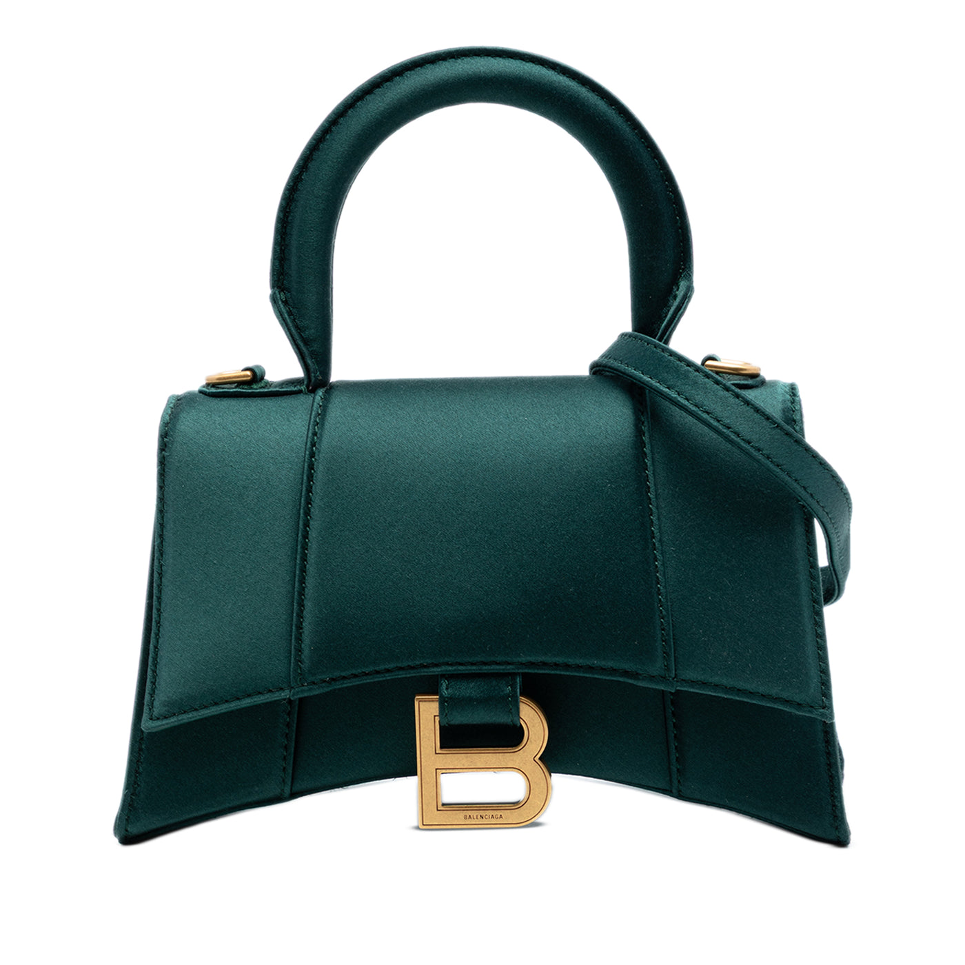 Satin Hourglass Top Handle Bag XS - Image 1