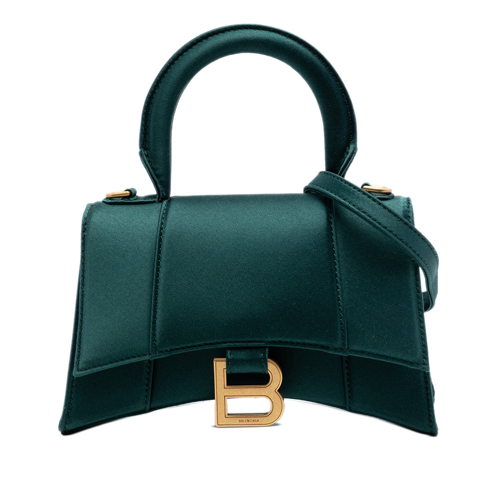 Satin Hourglass Top Handle Bag XS - Image 1