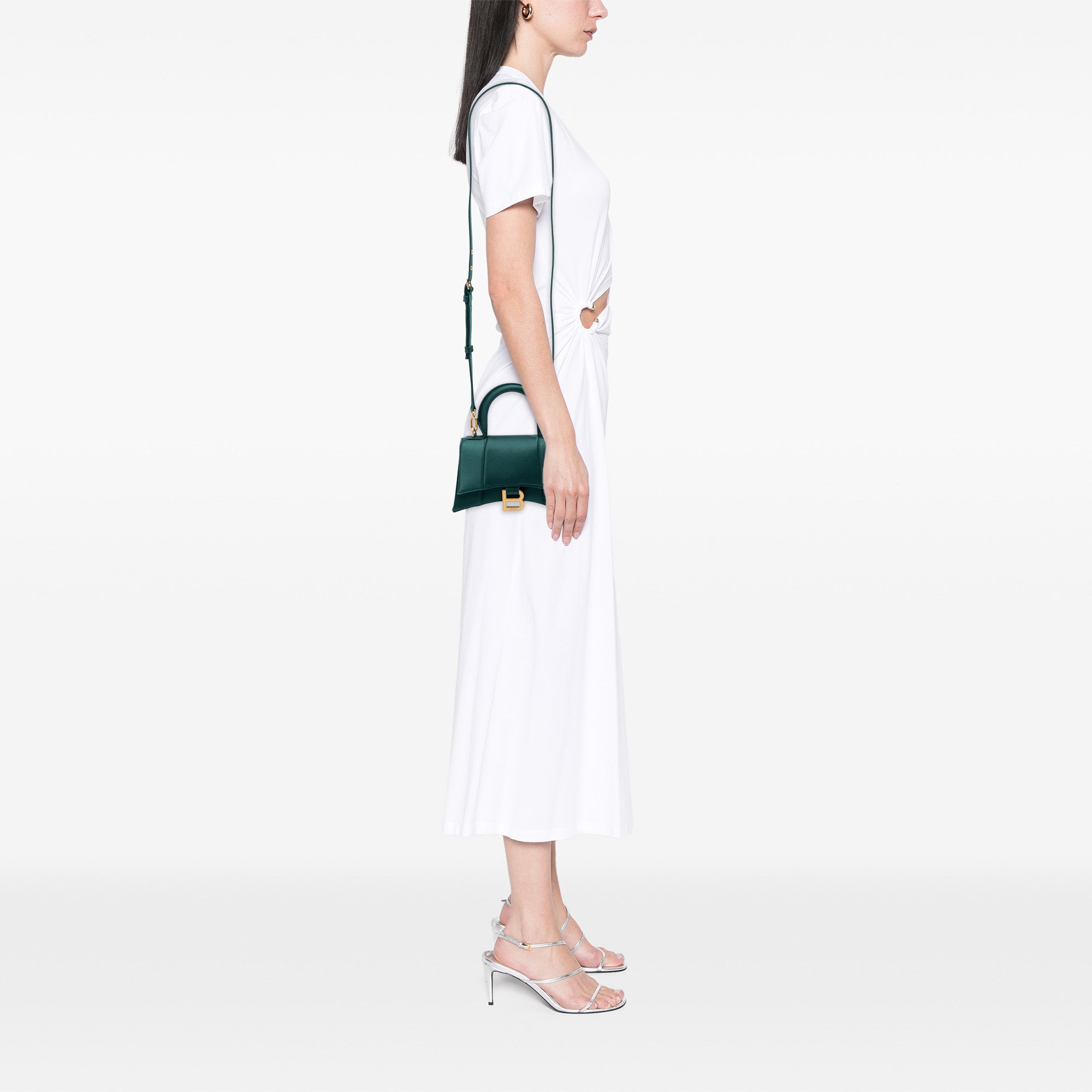 Satin Hourglass Top Handle Bag XS - Image 6