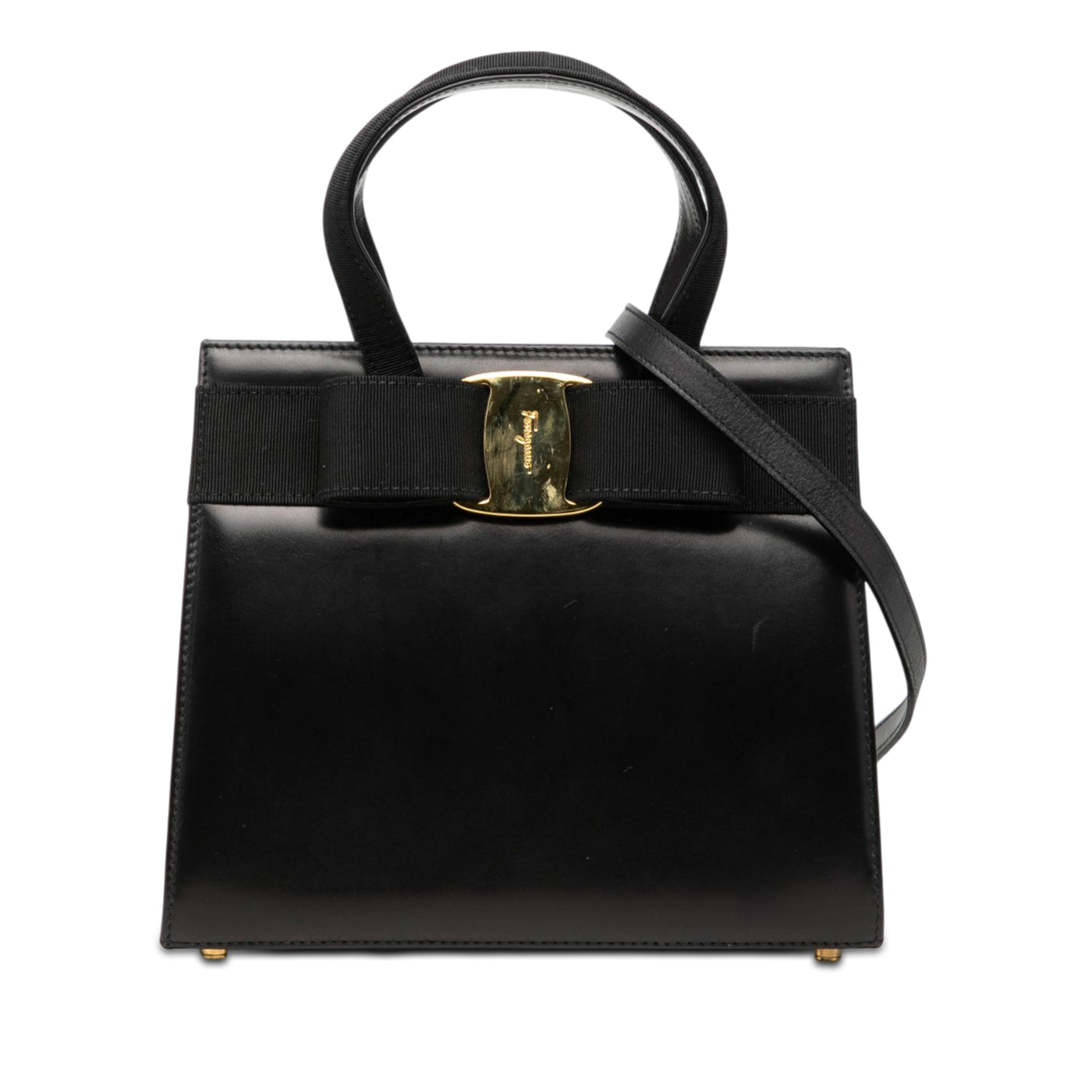 Leather Vara Bow Satchel - Image 1