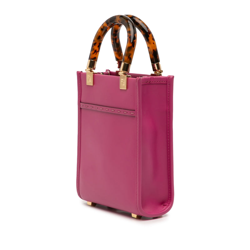 Mini Leather Sunshine Shopper Tote - Image 2