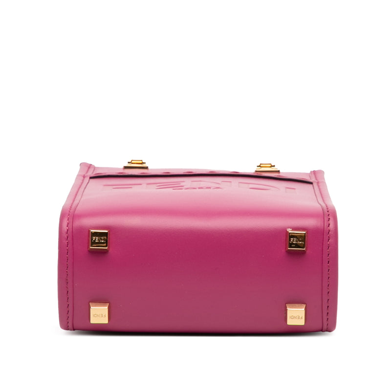 Mini Leather Sunshine Shopper Tote - Image 3