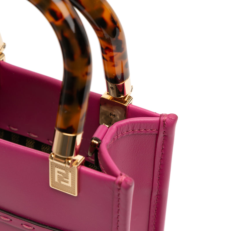 Mini Leather Sunshine Shopper Tote - Image 8