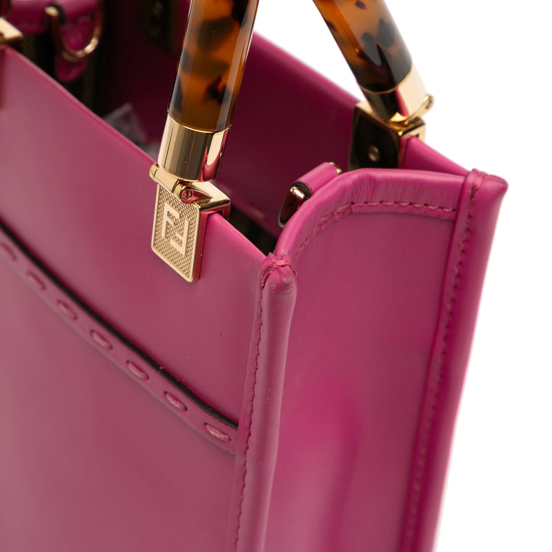 Mini Leather Sunshine Shopper Tote - Image 9