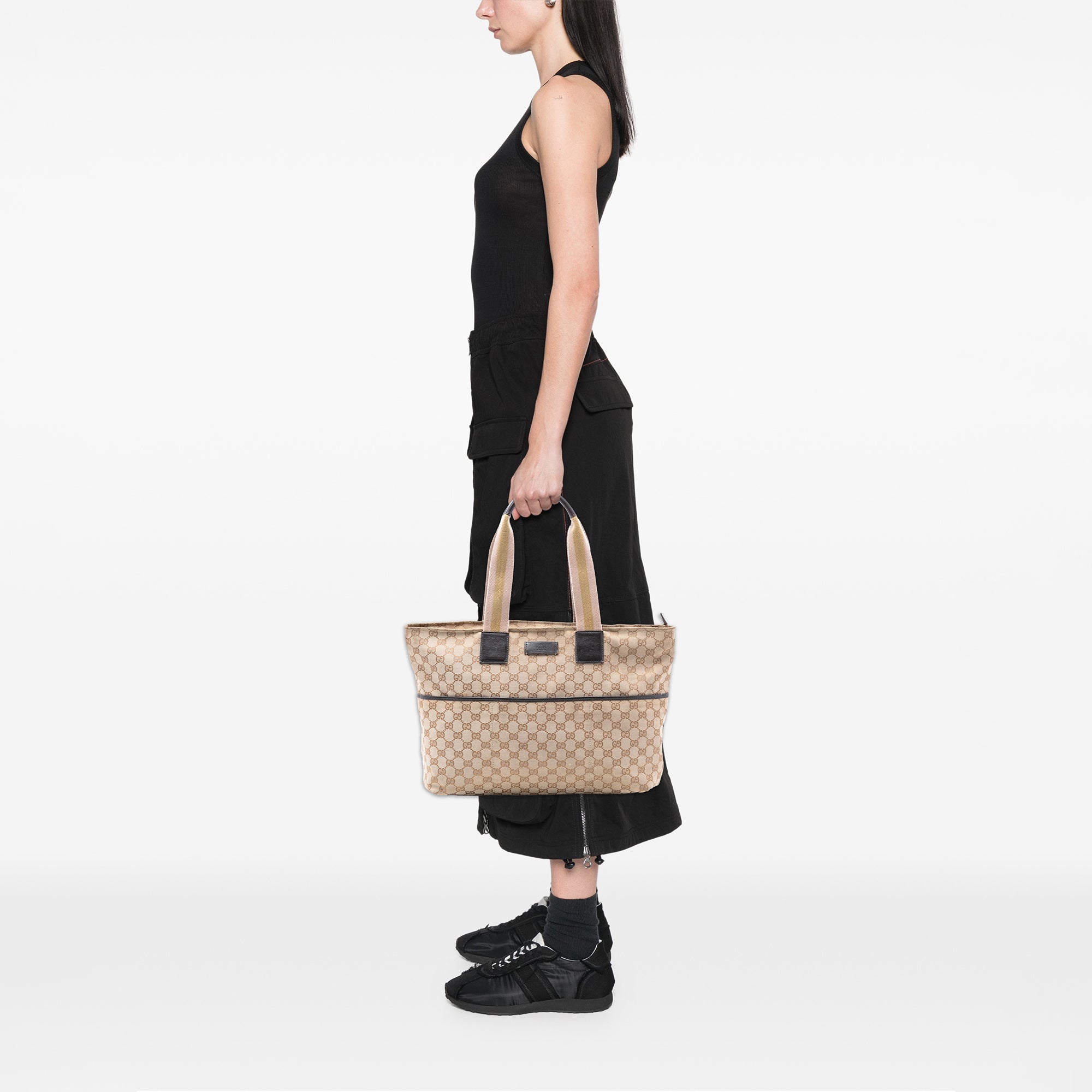 GG Canvas Web Tote - Image 7