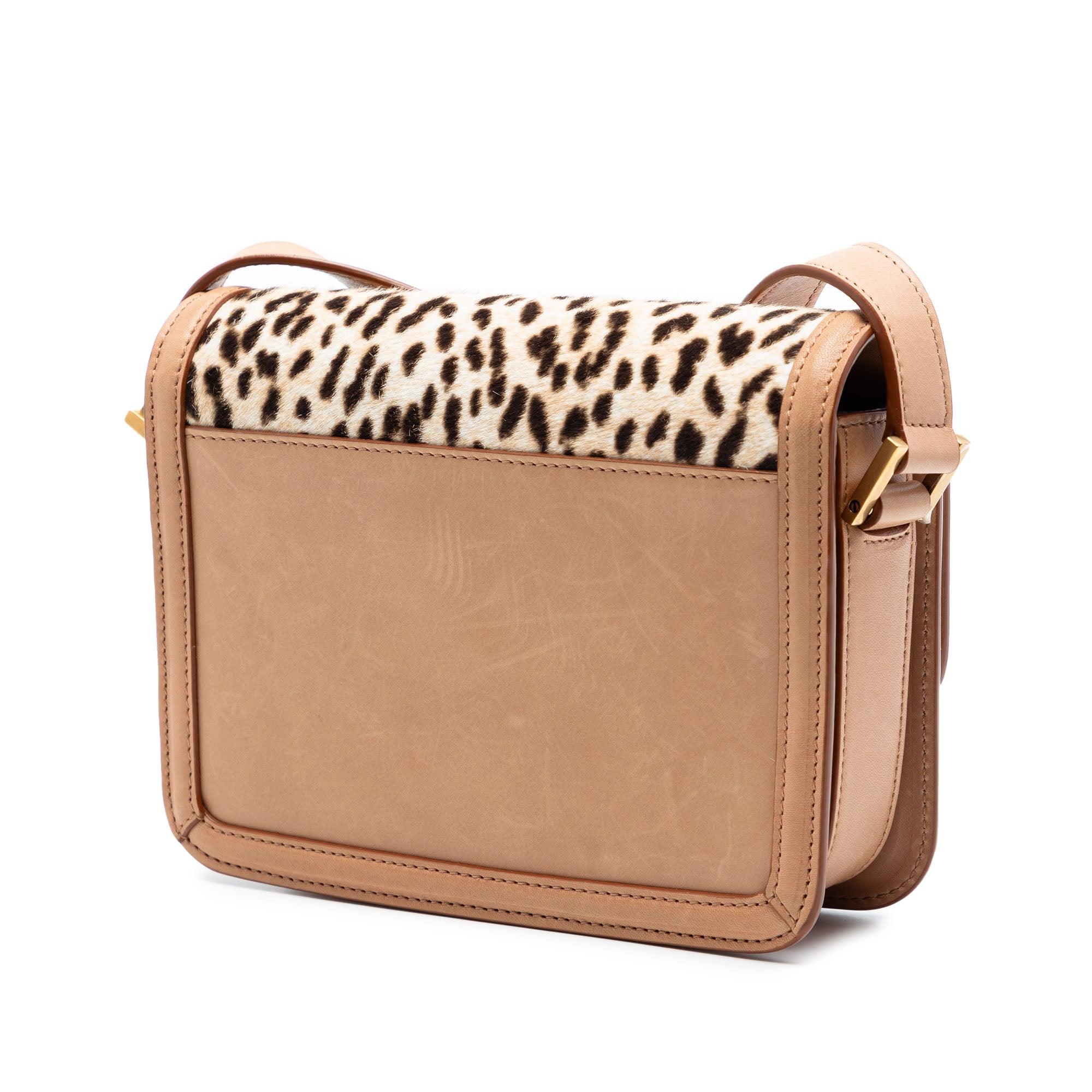 Small Calf Hair Leopard Print Solferino Satchel In Box - Image 2