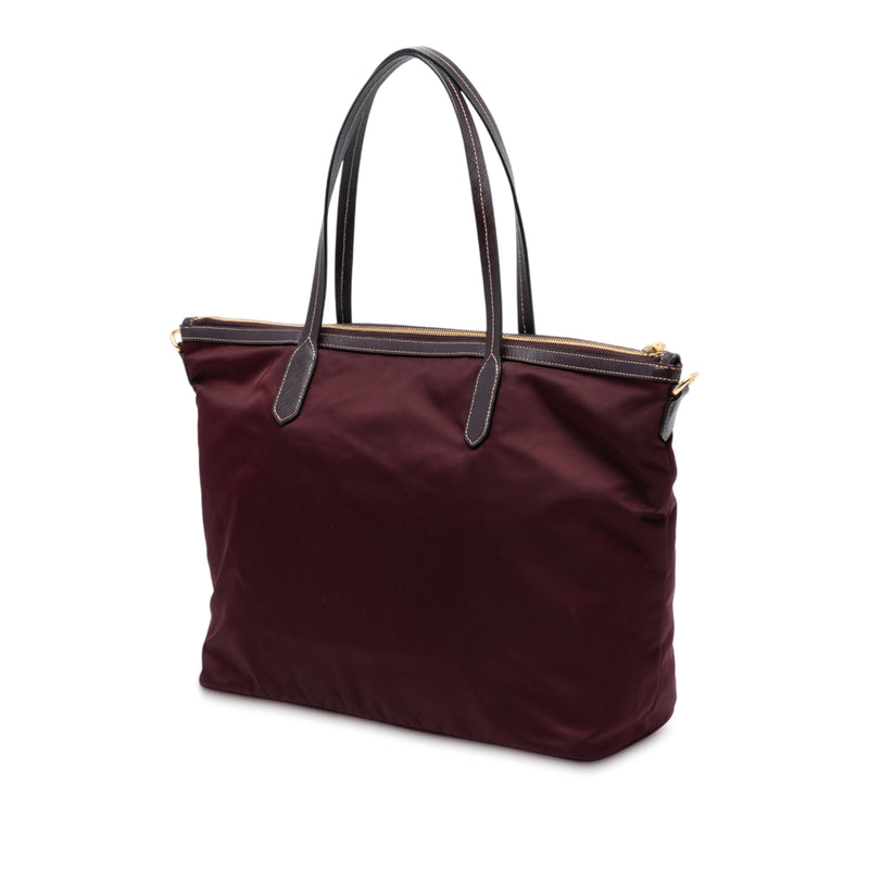 Saffiano Trimmed Tessuto Satchel - Image 2