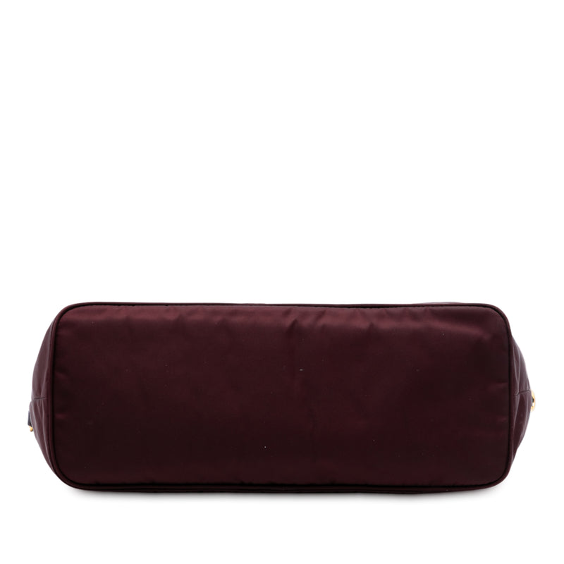Saffiano Trimmed Tessuto Satchel - Image 3