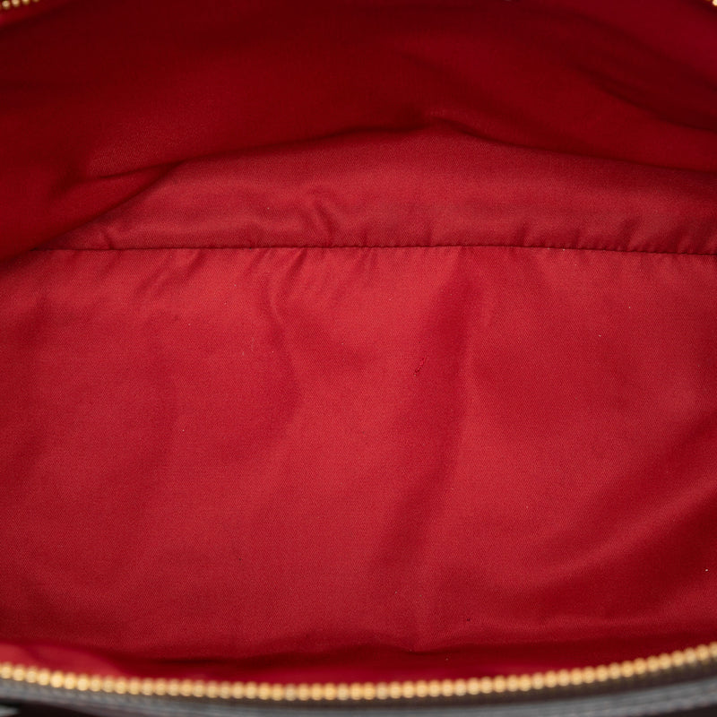 Saffiano Trimmed Tessuto Satchel - Image 4