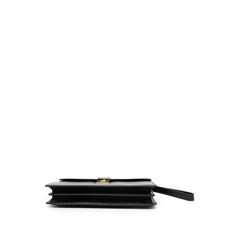 Calfskin Interlocking G Padlock Wristlet Clutch - Image 3
