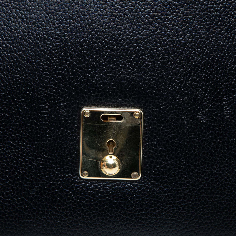 Calfskin Interlocking G Padlock Wristlet Clutch - Image 6