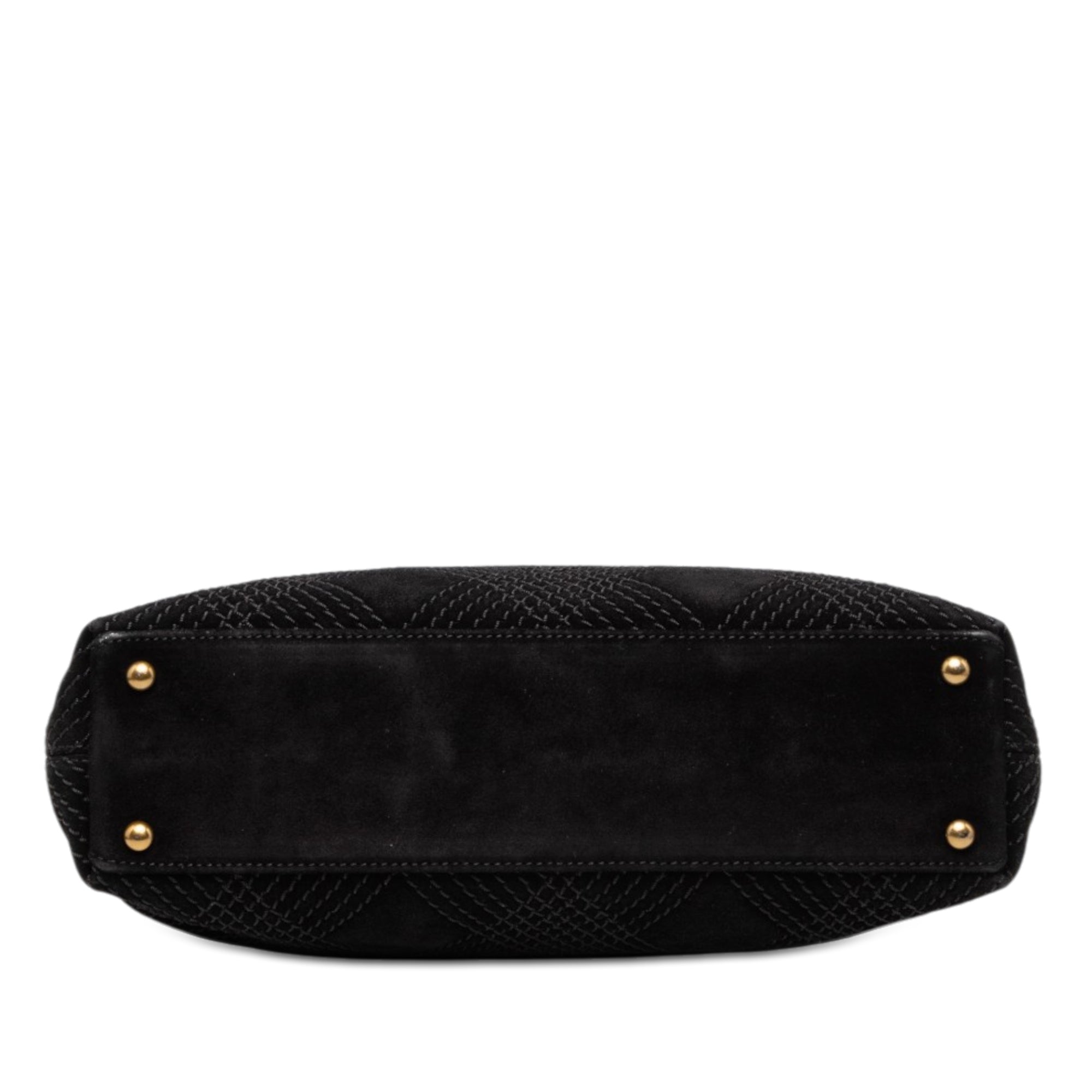 CC Stitched Suede Tote - Image 3