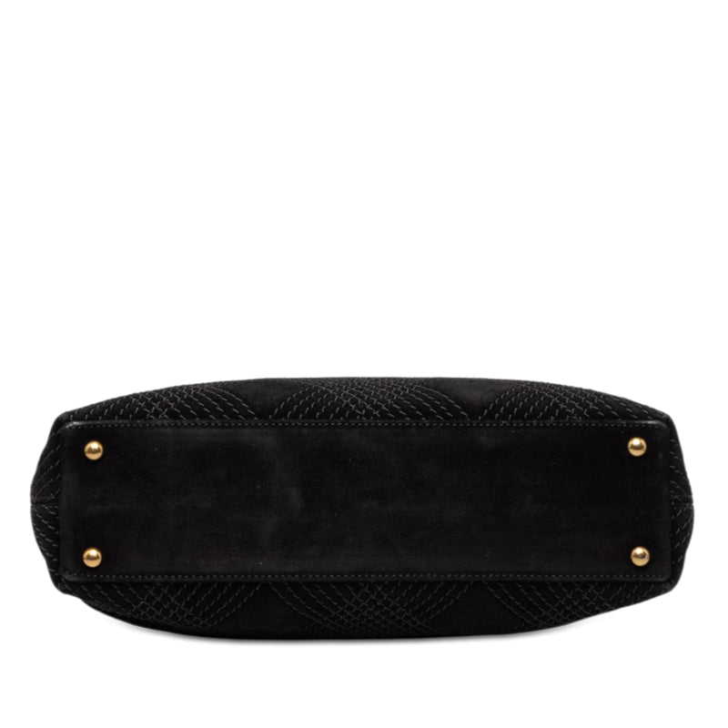 CC Stitched Suede Tote - Image 3